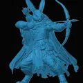 Mô hình 3D Harengon Ranger - Chiến binh thỏ cho game nhập vai D&D - Thumbnail 1