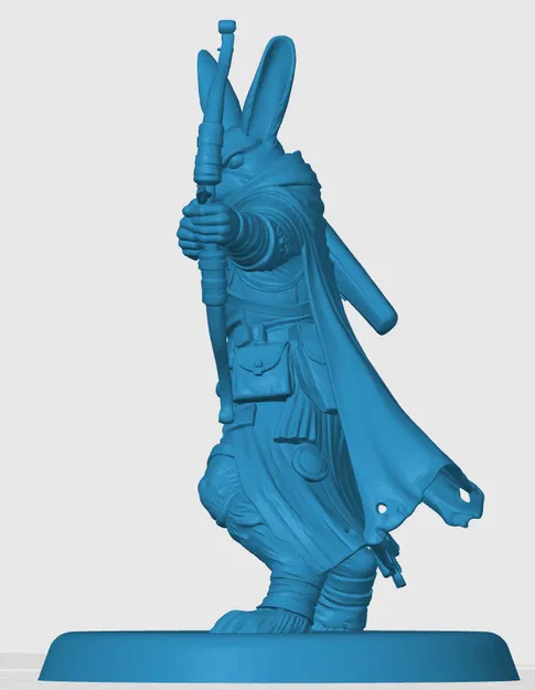 Mô hình 3D Harengon Ranger - Chiến binh thỏ cho game nhập vai D&D - Image 2