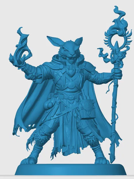 Mô hình Harengon Warlock: Nhân vật Phù Thủy tộc thỏ cho RPG - Image 3