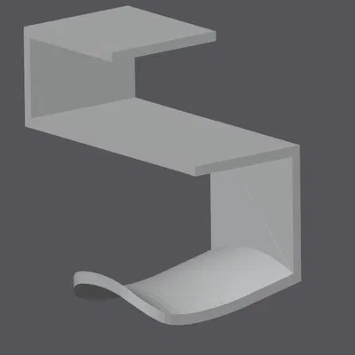 Móc treo tai nghe gắn cạnh bàn xoay 90 độ tiện ích