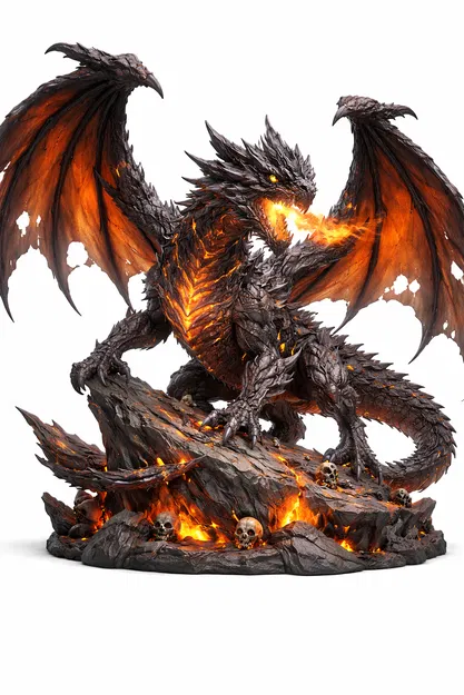 Mô hình rồng phun lửa 3D cực kỳ chi tiết cho người chơi sưu tầm - Image 1