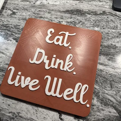 Vật phẩm trang trí Eat Drink Live Well