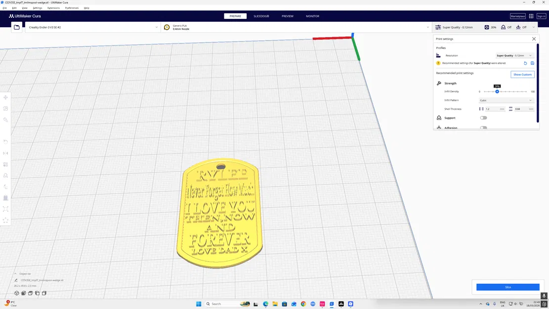 Mẫu thẻ tên Dogtag cá nhân hóa Rylee in 3D đẹp mắt - Image 1