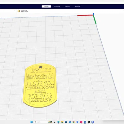 Mẫu thẻ tên Dogtag cá nhân hóa Rylee in 3D đẹp mắt
