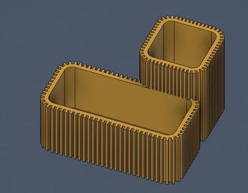 Kệ Đựng Đồ 2 Tầng Hiện Đại - Thiết Kế Vân Sọc (Modern Ribbed Dual Organizer) - Image 1