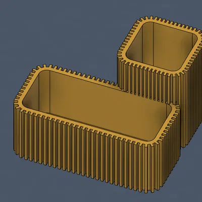 Kệ Đựng Đồ 2 Tầng Hiện Đại - Thiết Kế Vân Sọc (Modern Ribbed Dual Organizer)