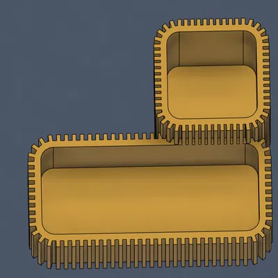 Kệ Đựng Đồ 2 Tầng Hiện Đại - Thiết Kế Vân Sọc (Modern Ribbed Dual Organizer)