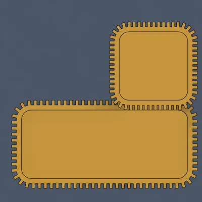 Kệ Đựng Đồ 2 Tầng Hiện Đại - Thiết Kế Vân Sọc (Modern Ribbed Dual Organizer)