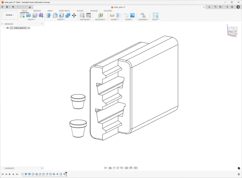 Con lăn tạo hình chậu cây mini từ đất sét (Clay Roller) - File in 3D - Image 2