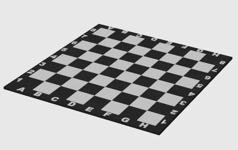 Bàn cờ vua 3D cải tiến: Kích thước lớn kèm tọa độ chuẩn chuyên nghiệp - Image 1