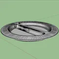 Mô hình nắp đậy cửa sổ tàu biển (Porthole) cải tiến 5mm - Thumbnail 1