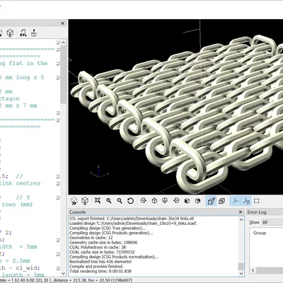 Mô hình xích 100+ mắt xích (100+ link chain)