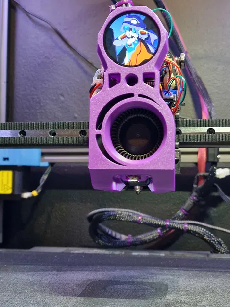 Fan Shroud SV08 Remix - Tích hợp màn hình Knomi V2 cho máy in 3D - Image 1