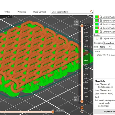 Mô hình xích 100+ mắt xích (100+ link chain)