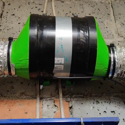 Bộ chuyển đổi ống thông gió VKO 200mm sang 100mm in 3D