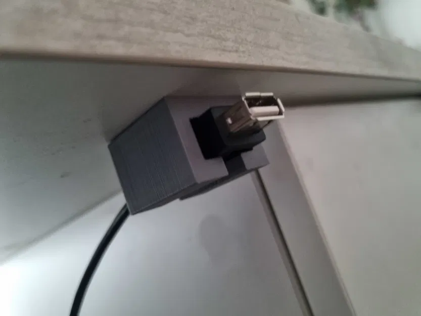 Giá đỡ đầu cắm USB cố định dưới bàn tiện lợi - Image 1