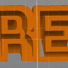 Bảng tên 3D cá nhân hóa tên Drew - File thiết kế STL