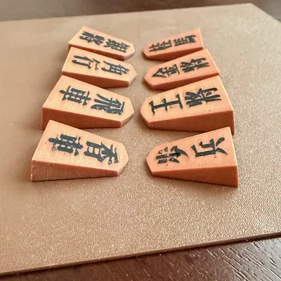 Bộ quân cờ Shogi tiêu chuẩn in 3D tự làm