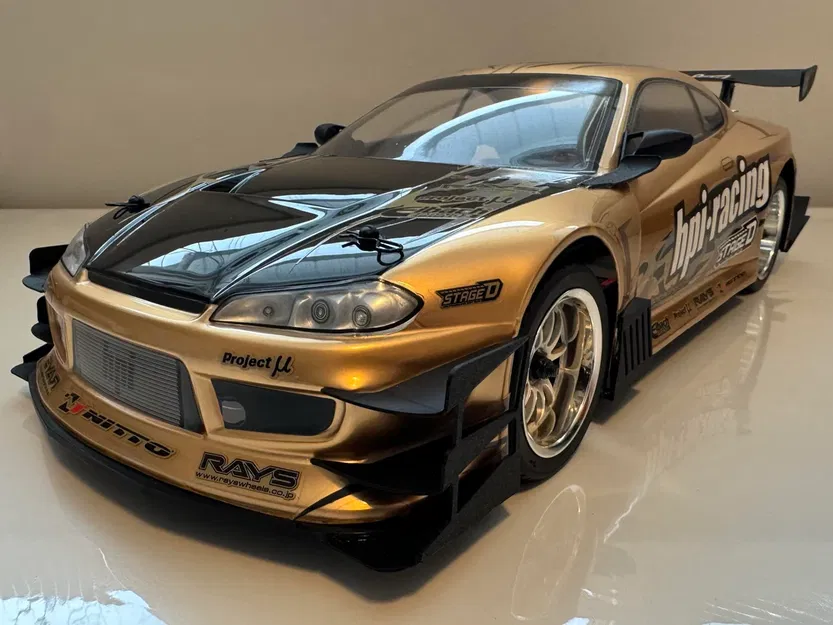 Bộ Front Splitter và Canards cho Traxxas 4tec 2.0 (Body HPI S15) - Image 1