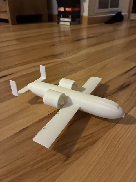 Mô hình 3D máy bay chiến đấu A-10 Warthog (Có tùy chọn chân đế) - Image 1