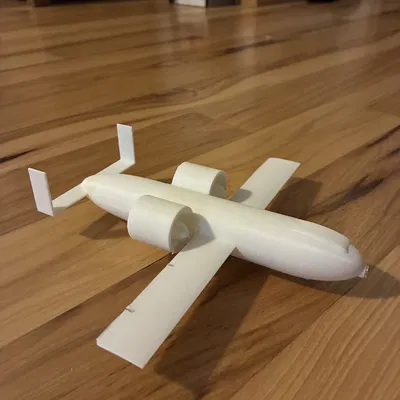 Mô hình 3D máy bay chiến đấu A-10 Warthog (Có tùy chọn chân đế)