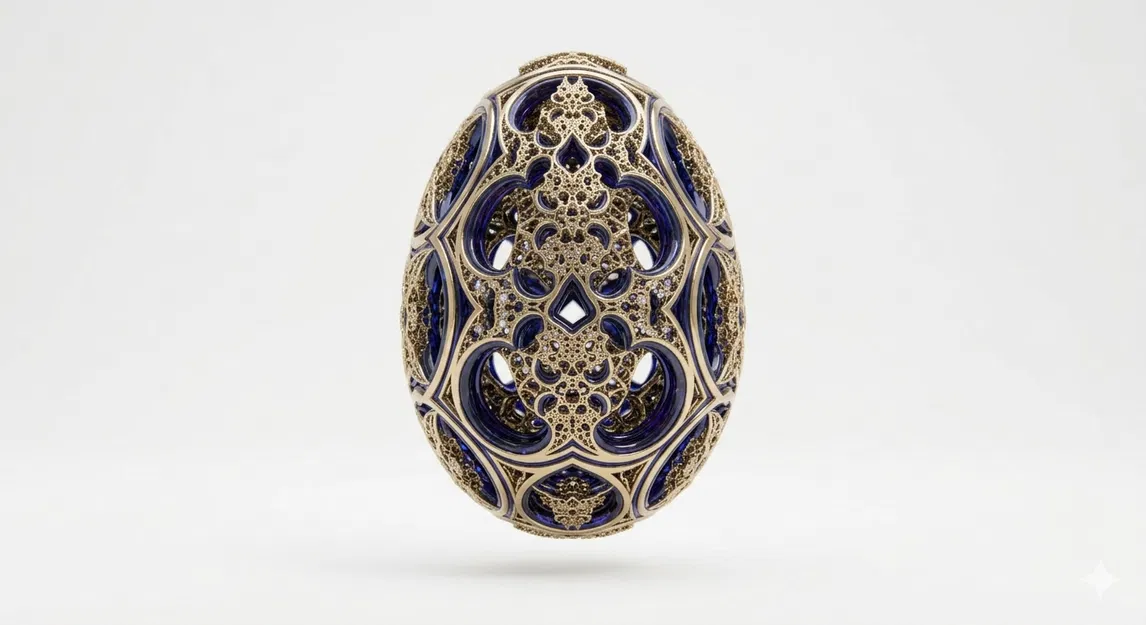 Mô hình quả trứng Fabergé tinh xảo - Tuyệt tác cho in 3D - Image 1