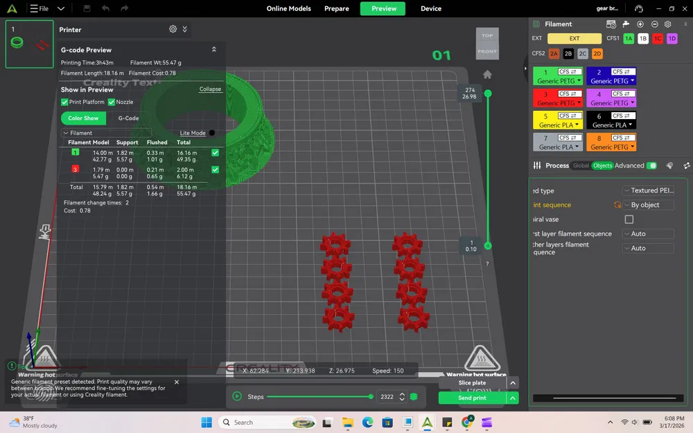 Vòng Tay Cơ Khí Mechanical Motion Gear Bracelet Fidget - Image 4