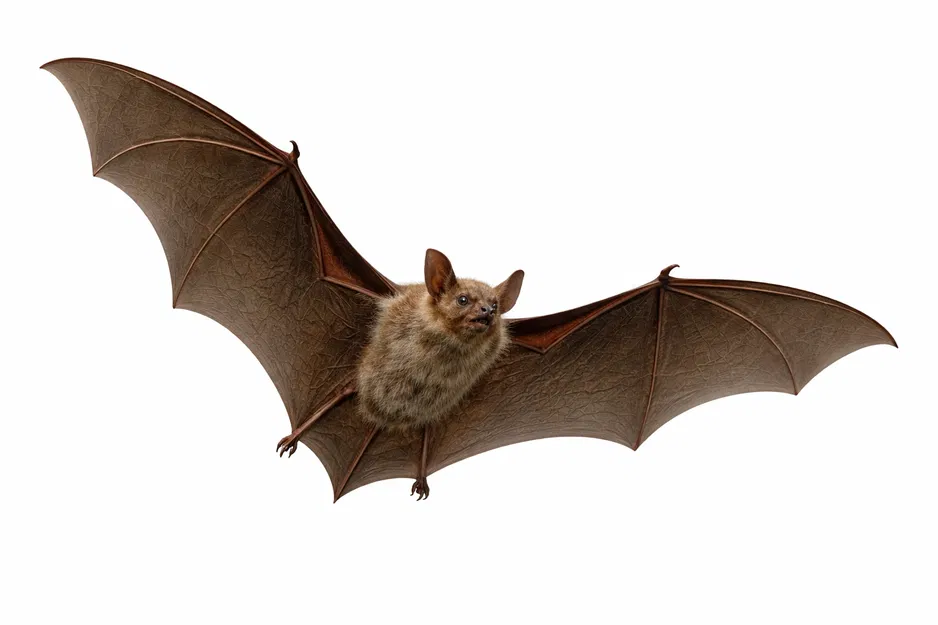 Mô hình chú dơi nâu đang bay đầy sống động cho in 3D - Image 1