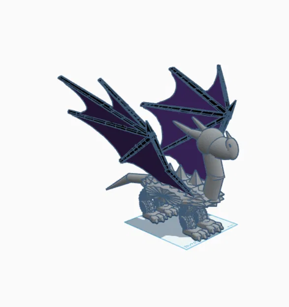 Mô hình in 3D rồng Metalhorn từ vũ trụ Dragonverse huyền bí - Image 1