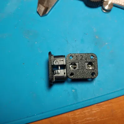 Đế giữ giắc cắm nguồn DC 5.5x2.1/5.5x2.5 - Phụ kiện DIY 3D