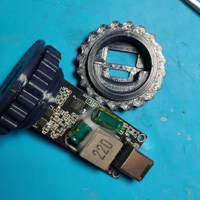 Khung cố định cho module sạc nhanh SW3518s 100W (In 3D)