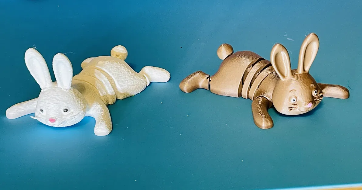 Mô hình thỏ khớp nối Articulated Pepe' The Floppy Bunny - Image 2