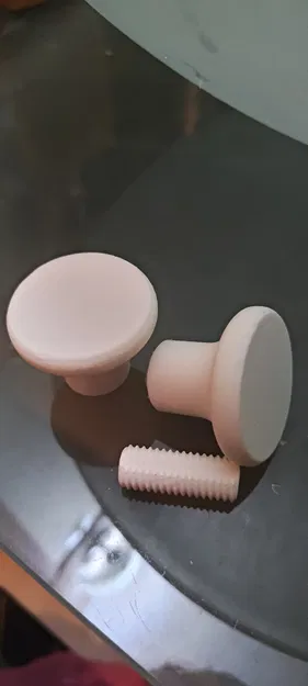 Bộ núm vặn cửa kính và ốc vít ren - Image 1