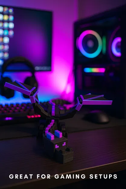 Mô hình Flexi Ender Dragon in tại chỗ | Minecraft Dragon | Không cần hỗ trợ - Image 6