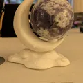 Giá đỡ quả cầu đá hình mặt trăng - Mô hình in 3D trang trí độc đáo - Thumbnail 1