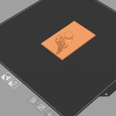 Nắp che màn hình máy in 3D Ender 3 họa tiết Flexi Rex độc đáo