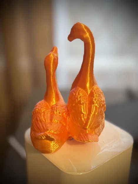 Mô hình 3D cặp ngỗng trang trí (2 Geese) tinh tế và sống động - Image 2