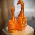 Mô hình 3D cặp ngỗng trang trí (2 Geese) tinh tế và sống động - Thumbnail 2
