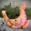 Chậu cây cảnh hình gà mái độc đáo - Mô hình in 3D trang trí - Thumbnail 6