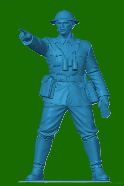 Mô hình 3D Trung sĩ quân đội Anh thời Thế chiến thứ nhất (WW1) - Image 1