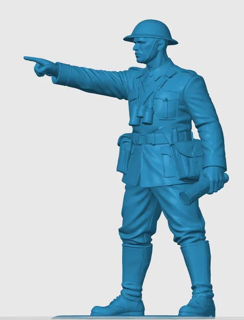 Mô hình 3D Trung sĩ quân đội Anh thời Thế chiến thứ nhất (WW1) - Image 2