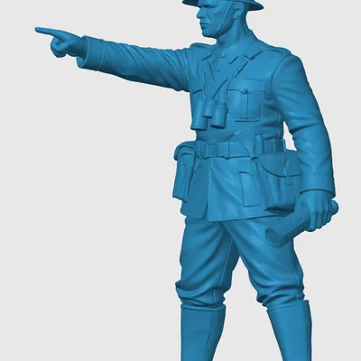 Mô hình 3D Trung sĩ quân đội Anh thời Thế chiến thứ nhất (WW1)