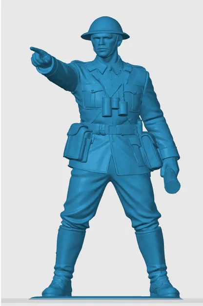 Mô hình 3D Trung sĩ quân đội Anh thời Thế chiến thứ nhất (WW1) - Image 3