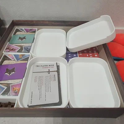 Bộ khay đựng (Organizer) cho board game The Fox Experiment Wooden Edition (4 người chơi)