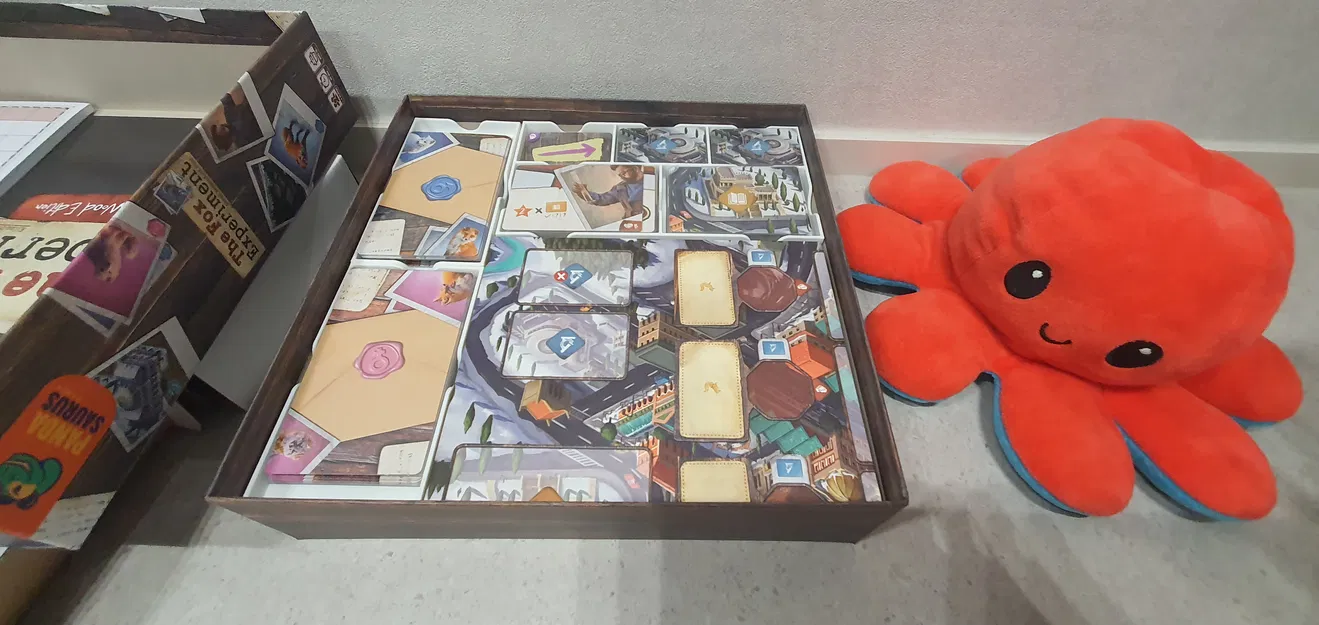 Bộ khay đựng (Organizer) cho board game The Fox Experiment Wooden Edition (4 người chơi) - Image 4