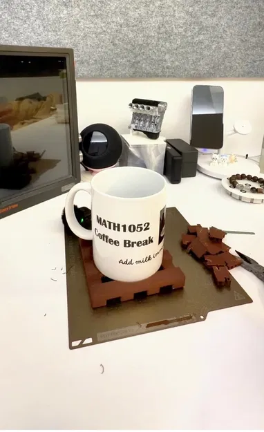 Đế lót ly mô hình pallet gỗ (Woodlike Pallet Coaster) - Image 1