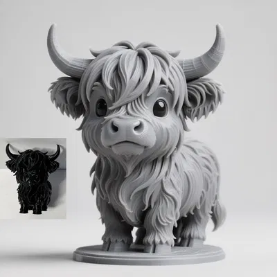 Chú Bò Highland Siêu Dễ Thương