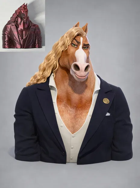 Tượng bán thân Thị trưởng Brian Winddancer (Zootopia 2) - Image 1