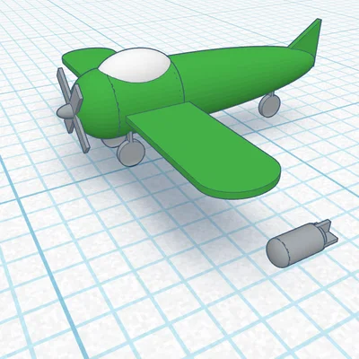 Mô hình máy bay chiến đấu AP1 (AP1 plane) in 3D dễ dàng