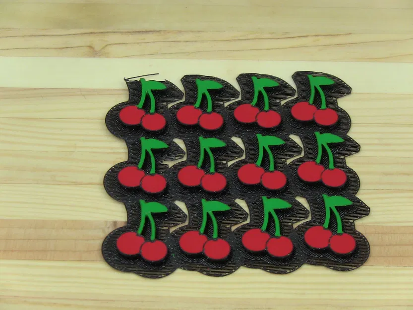 Ghim cài áo (Enamel pin) hình quả Cherry - Image 1